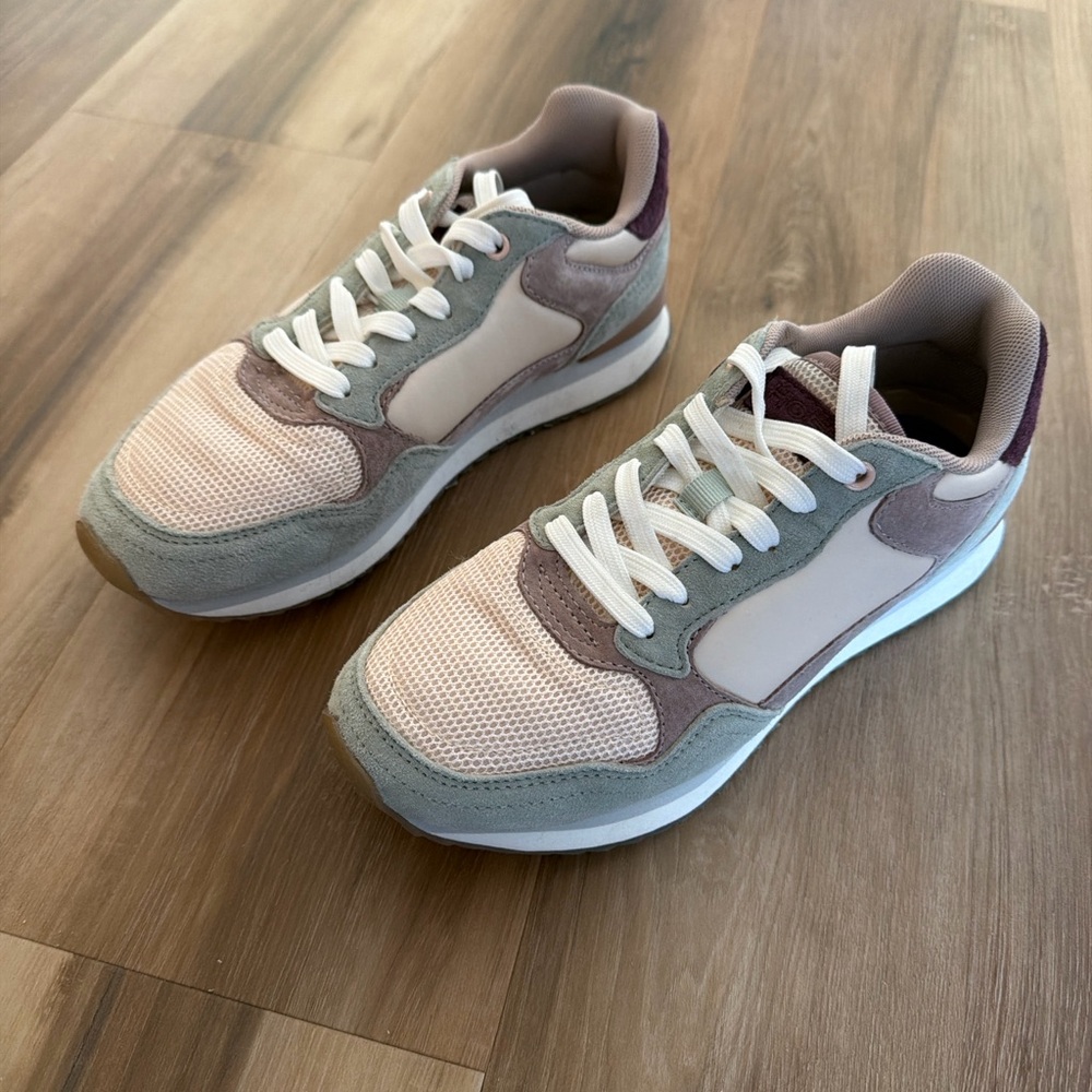 Hoff Colorblock Sneakers Size 7.5 - Neutral Multi Tone Lace-Up